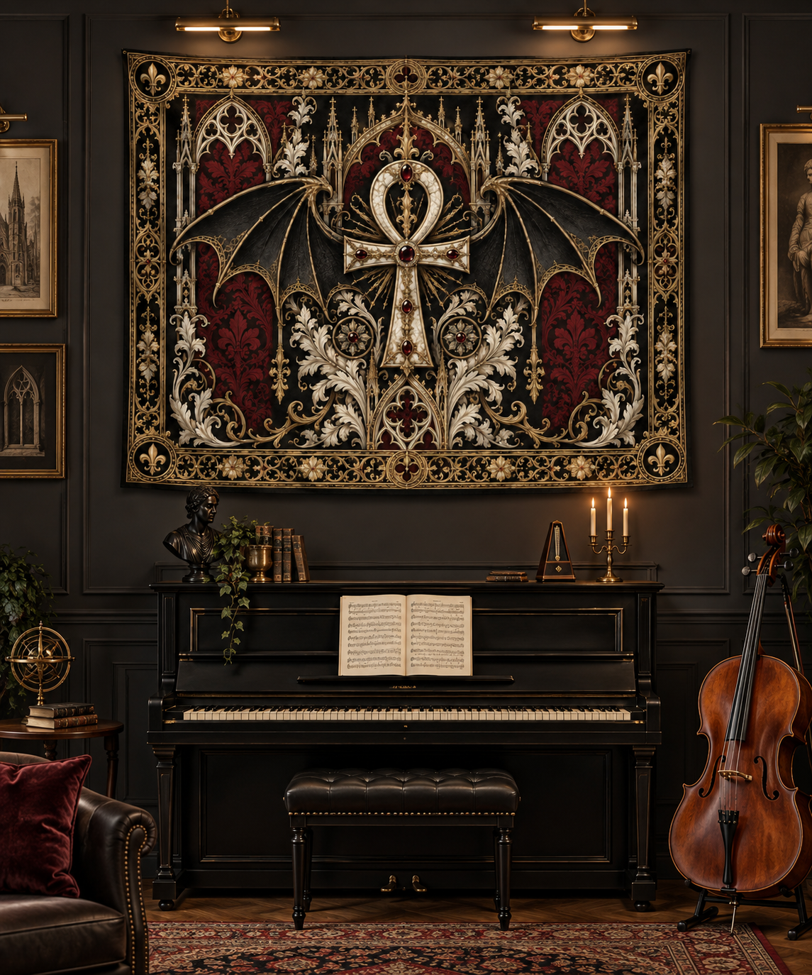 The Nocturne Reliquary | Gothic Wall Hanging