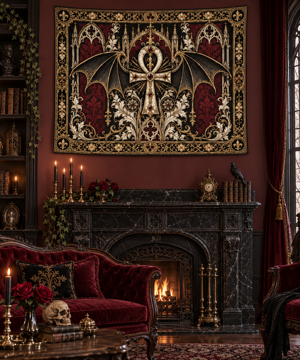 The Nocturne Reliquary | Gothic Wall Hanging