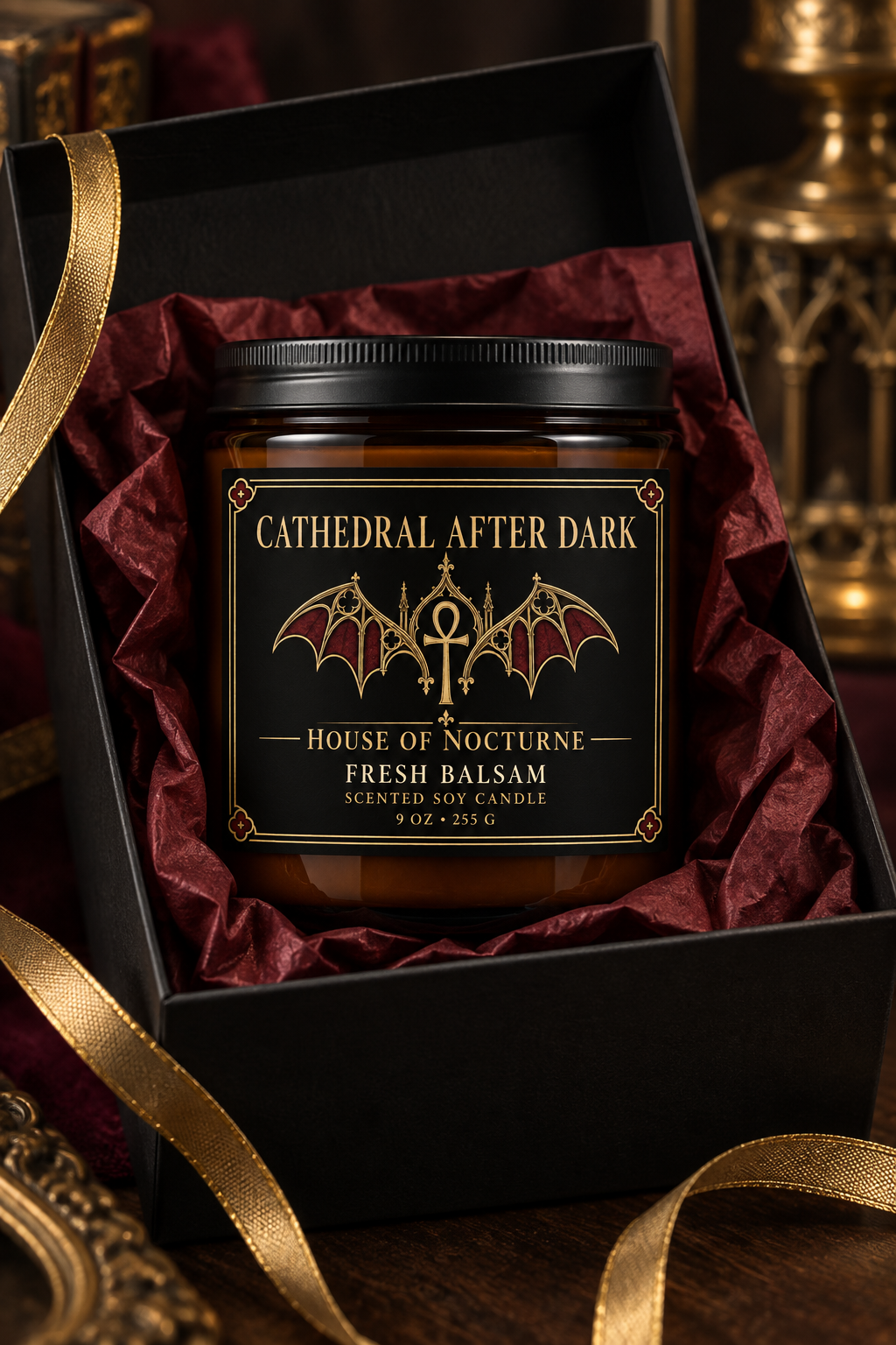 Cathedral After Dark | Fresh Balsam Soy Candle, 9 oz