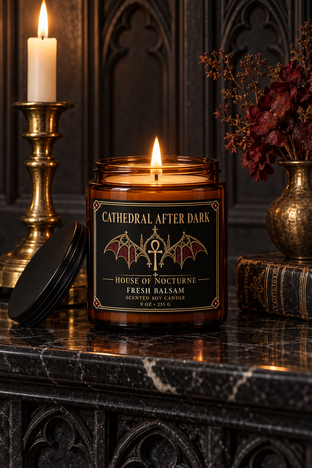 Cathedral After Dark | Fresh Balsam Soy Candle, 9 oz