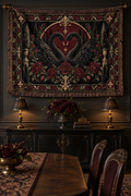The Black Swan Vow | Gothic Woven Blanket